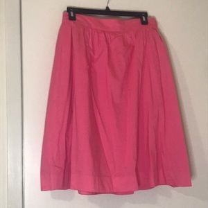 1901 Pink flare skirt knee length